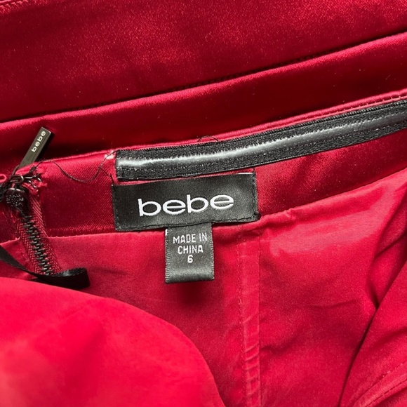 bebe Red Midi Dress - Picture 5 of 11